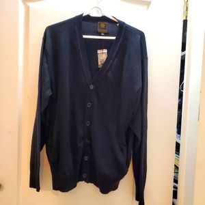F/X Fusion black v-neck cardigan sz L NWT